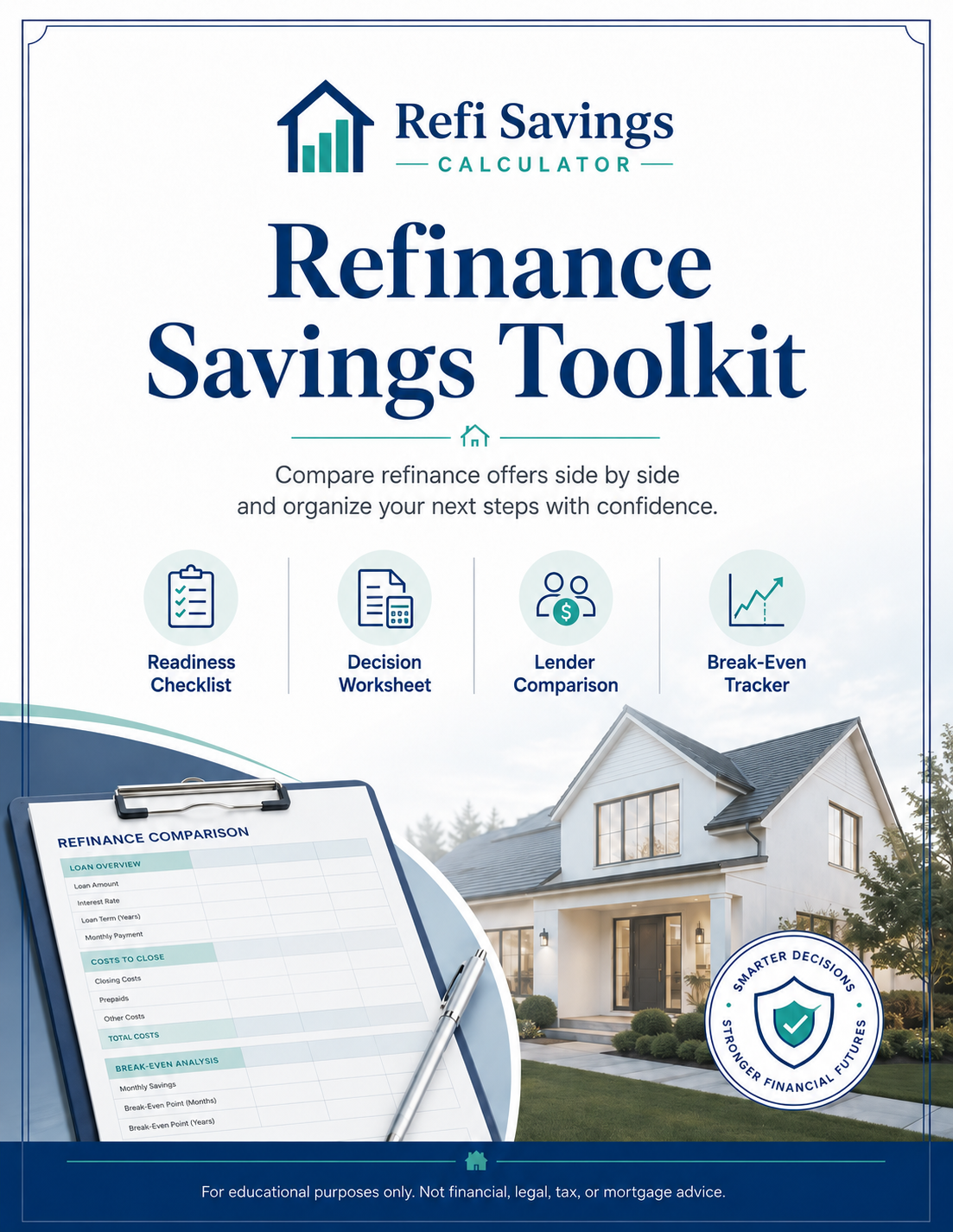 Preview of the Refinance Savings Toolkit PDF cover